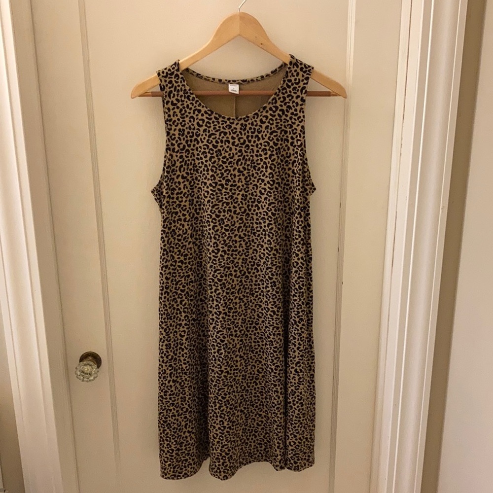 Old Navy Leopard Print Swing Dress